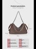 2024 Autumn/Winter Diamond-Patterned Leather Handbag - Trendy Cowhide Shoulder & Messenger Bag for Women