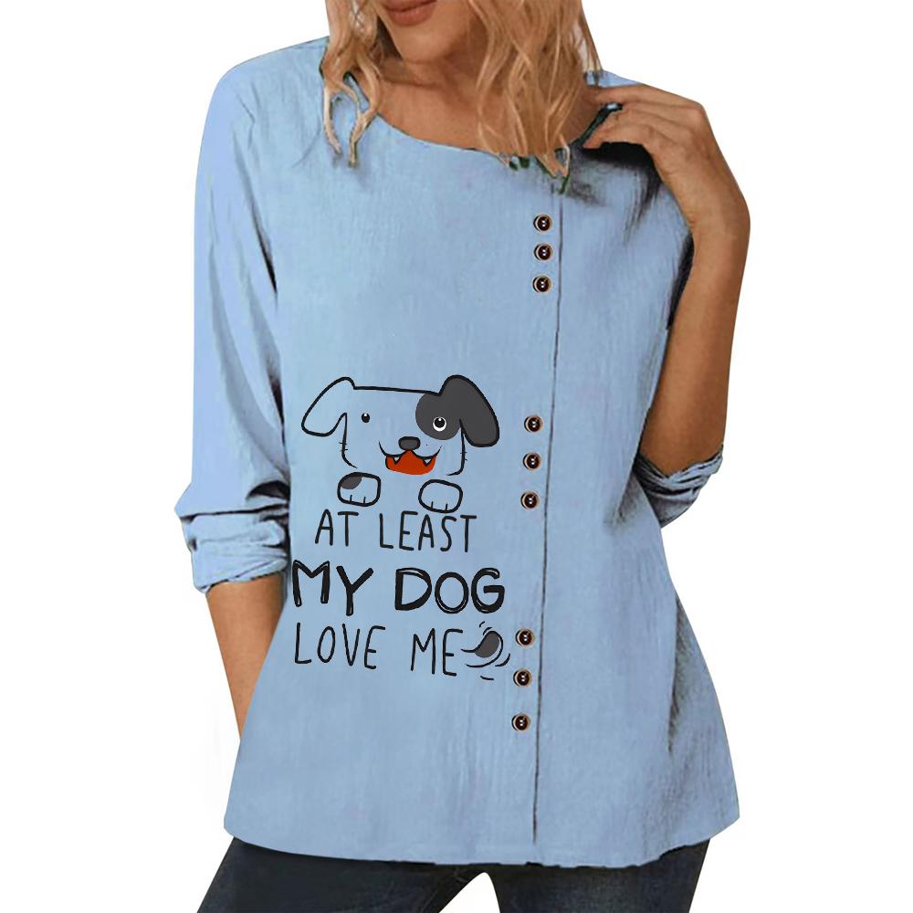 Универсальный женский синий топ с различными стильными узорами — фото 3