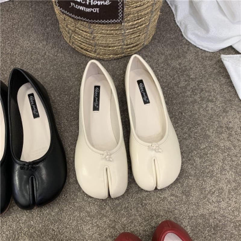 2025 spring and autumn new Doudou shoes women's shoes sub-toed pig's trotters shoes toes lazy horseshoe shoes flat single shoes autumn