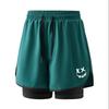 Sports Three Quarter Pants, Anti Glare Double-layer Sports Three Quarter Pants, Couple Running Shorts, Outdoor Fitness Three Quarter Pants, Shorts