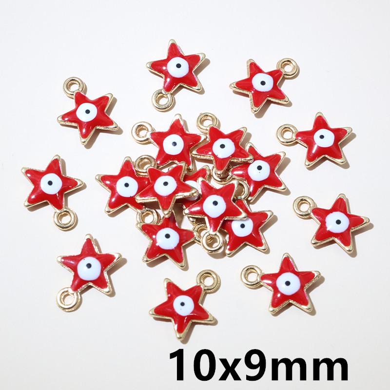 30pcs 15x13mm Enamel Heart Charms Pendant Alloy Metal DIY Jewelry Making Accessories for Earrings Bracelet Necklace Findings