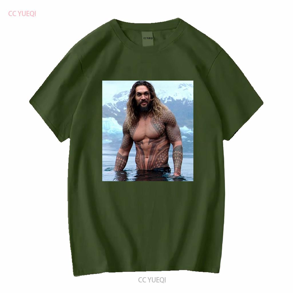 HOT Jason Momoa Classic T Shirt Size S 5XL Best Vintage Washed Comfortable Stretched Soft Streetwear Slightly Fashion