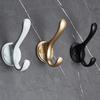 Wall-Mounted Alloy Hook Entrance Key Hanger Heavy Duty Bedroom Coat Scarf Hanger Wall Hook for Entryway Bathroom Kitchen