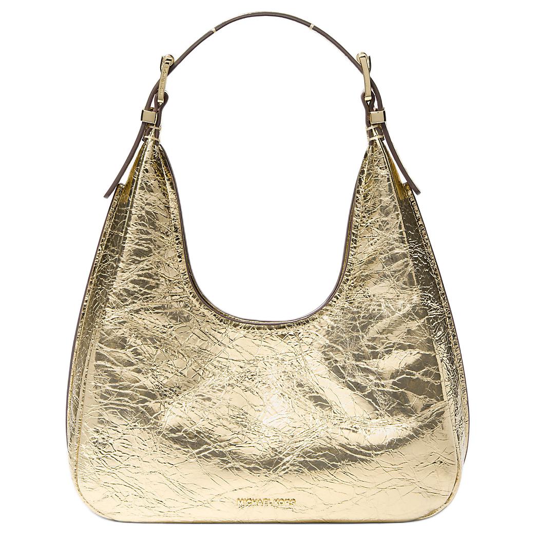 

Michael Kors MK Nolita Logo Snap Closure Sling Bag Women Shoulder Bag Light-Gold 30R5GY5H1M-PALEGOLD Basic Set (Bag)