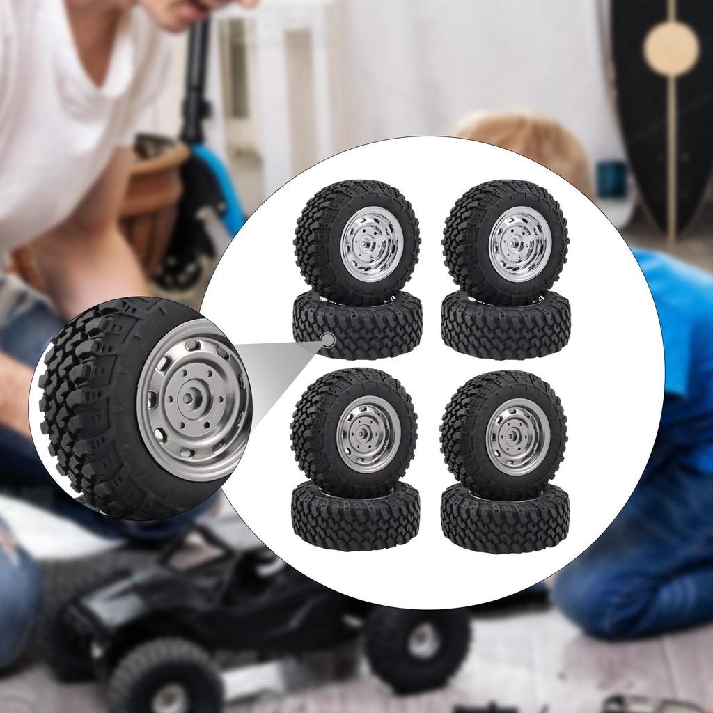 RC Car Tires High Elastic Rubber Wheel Accessory for MN99S MN82 MN168 Off Road Crawler 1