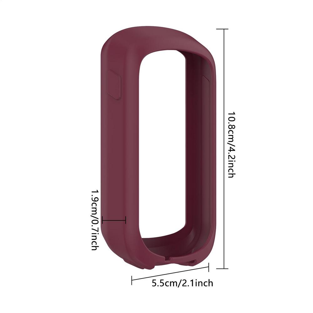 

Silicone Protector Case For GarminExplore 2 Bicycle Computer Cycling Protective Cover Bumper Anti-collision Shell Accessories вина червоного кольору