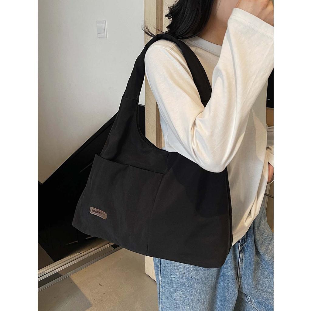 2026 New Large Capacity Single Shoulder Bag for Female Niche, Lazy Style, Commuting Tote Bag, Simple and Versatile,Student Class