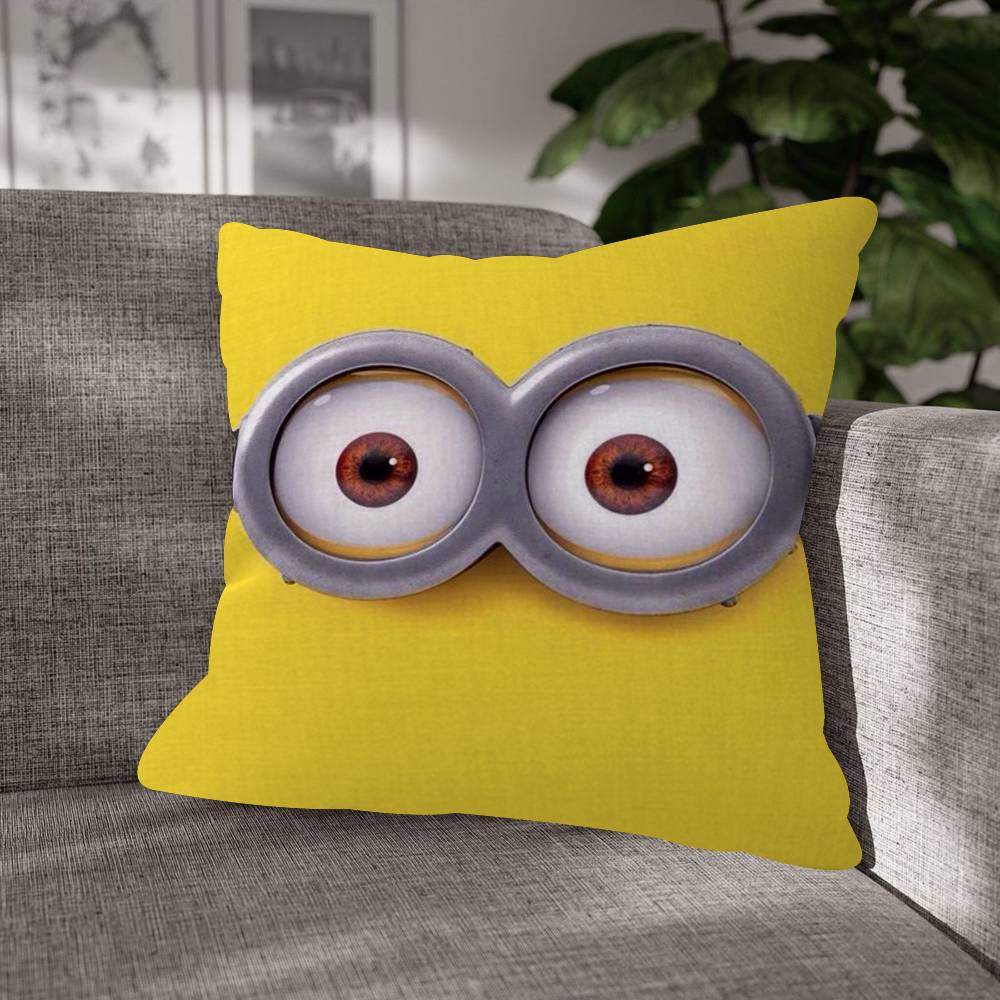 Cartoon MMinions Cute Funny Pillow Cover Soft Decor Throw Pillow Case xcm Couch Home Decor for Living Room Sofa Party Gift