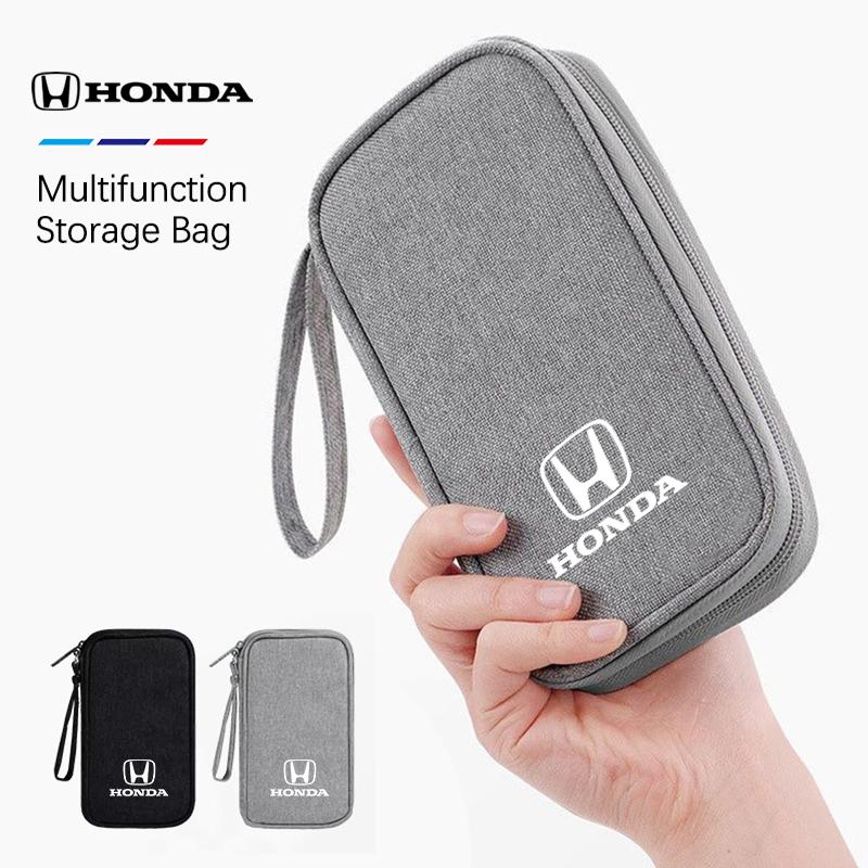 Car Key Pack Auto Driver's License Phone Storage Bag For Honda civic accord fit jazz pilot CRV odyssey passport city shuttle HRV