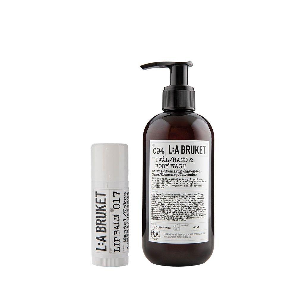 Lip Balm + Hand Wash 240ml (Select 1 of 7 scents) Lim Balm + Beach Rose 240ml