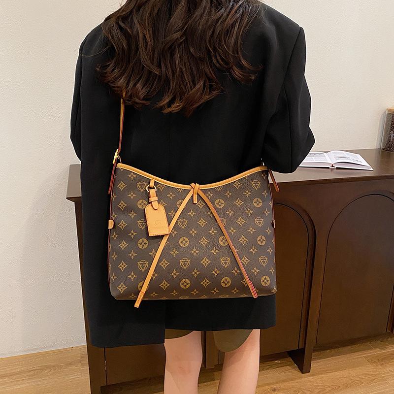 Retro dámska nová módna trendy taška tote pre matku a dieťa s veľkou kapacitou cez rameno/messenger