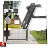 Gate Handle Long Plate Nati 90mm Graphite Key