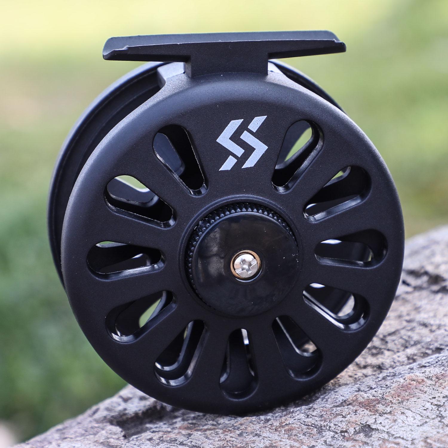 

Рыболовная катушка нахлыстом, сверхлегкая пластиковая черная рыболовная снасть, аксессуары, рыболовное колесо Bass Corbon чёрный