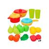 Ensemble d'aliments jouet - AquaSport - 24 pièces - 9 unités - 17x13x7 cm - Multicolore - Plastique