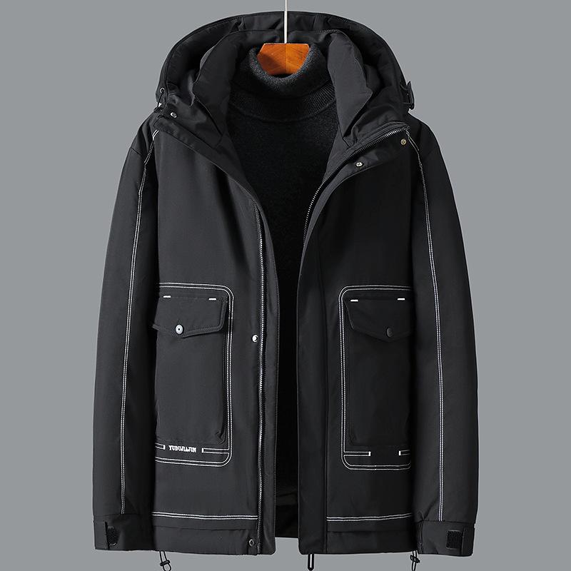 Herren Plus Size Verdickte Winter-Baumwolljacke - Stilvoll und Trendig