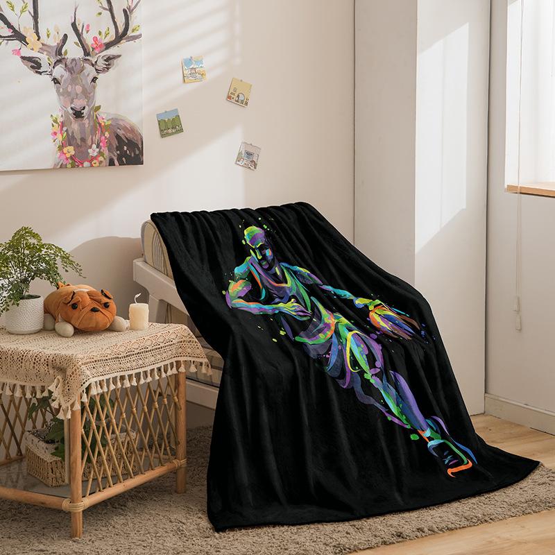 Basketball Star Series Double-Sided Flannel 3D Digital Printing Blanket Blanket