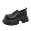 Retro versatile platform small leather shoes women's 2025 new spring and autumn one-pedal British style loafer shoes jk with skirt