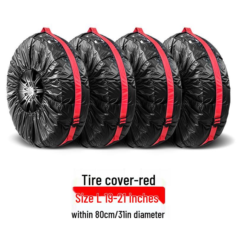 Car Tire Cover and Storage Bag for Spare, Snow, and Drift Tires