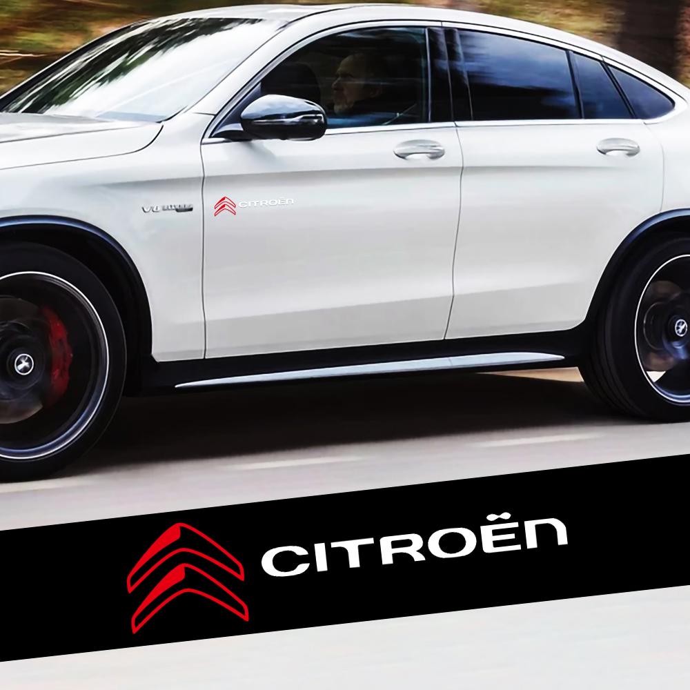 2PC Car Vinyl Sticker Body Trunk Decoration Sticker Decal Accessories For Citroen C1 C2 C3 Grand C4 Picasso C4L VTS C-ELYSEE DS