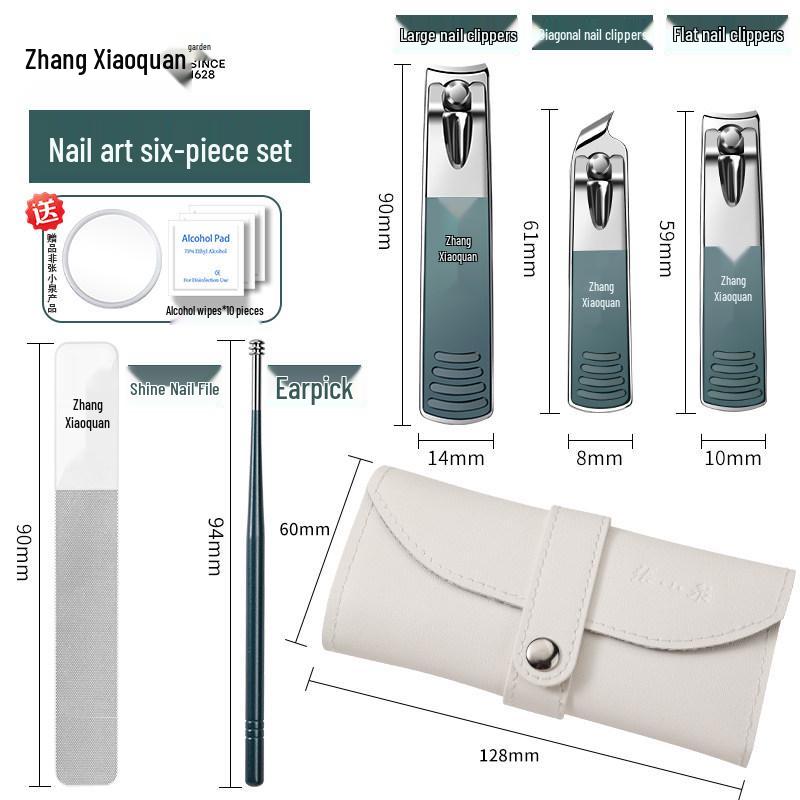 Zhang Xiaoquan Portable Nail Care Set: Angled Large Clippers & Ear Pick