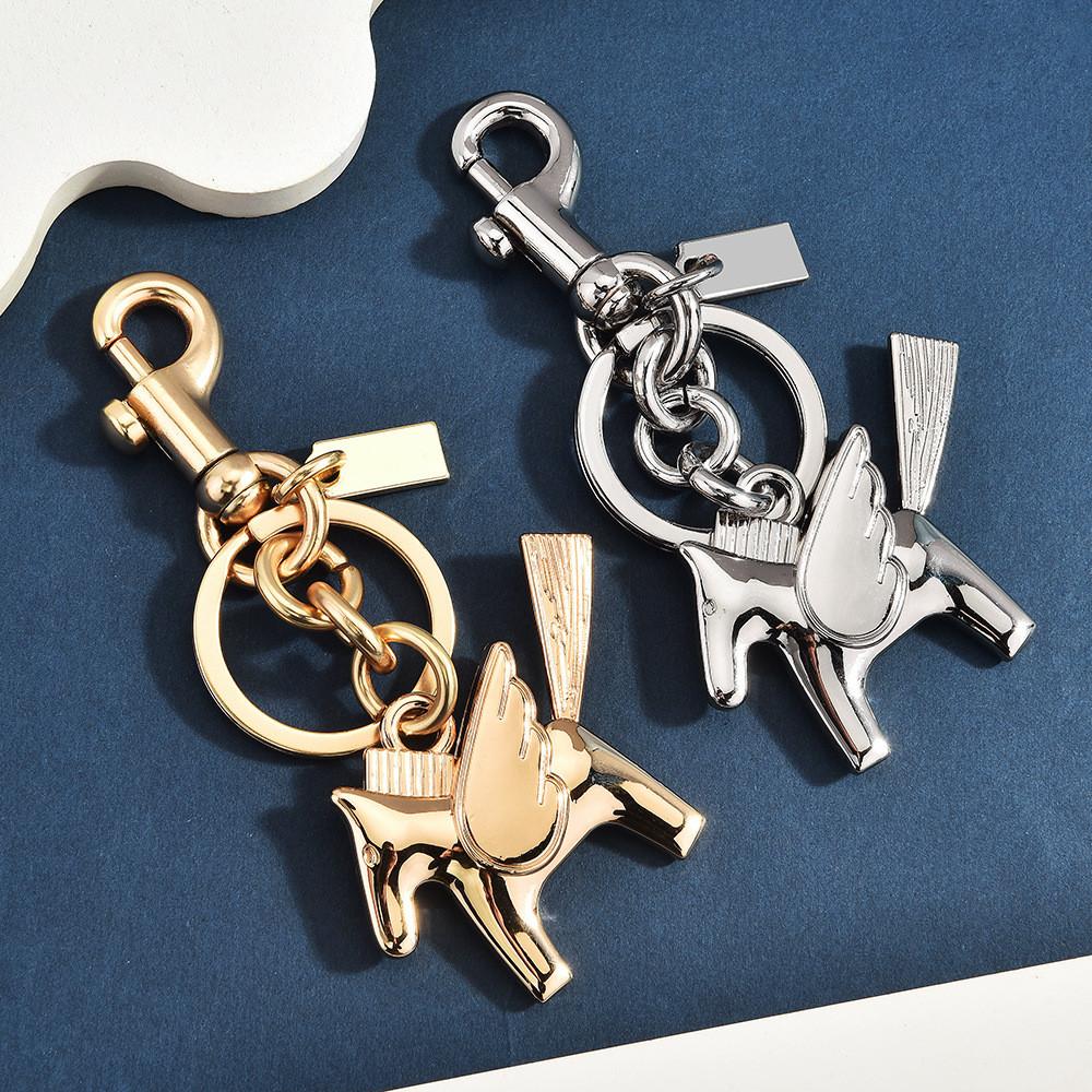 Unicorn Keychain Metal Pendant With Stylish 3d Design For Daily Use And Gift