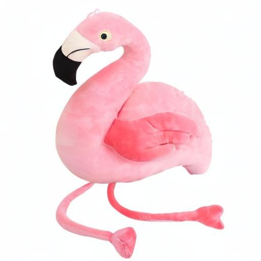 TWDRTDD Flamingo Plush Toy, Flamingo Pillow, Fluffy and Cute Animal Figurine, Perfect As a Birthday Gift for Kids, Babies, or Girls (Pink, 80cm)