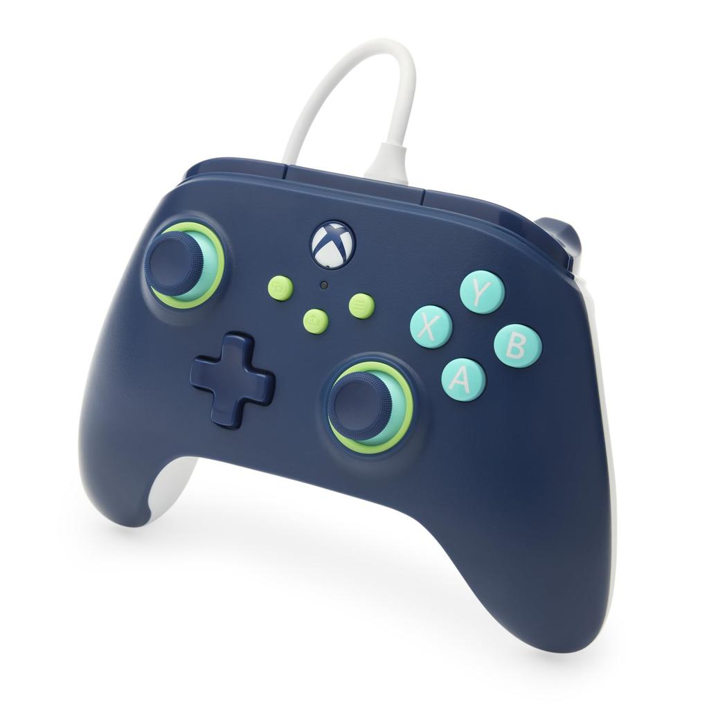 PowerA Controlador com Fio para Xbox Series Mariner Video Works com Xbox Licenciado Oficialmente XS - Azul, Gamepad, Controlador de Jogo/Gaming, One,