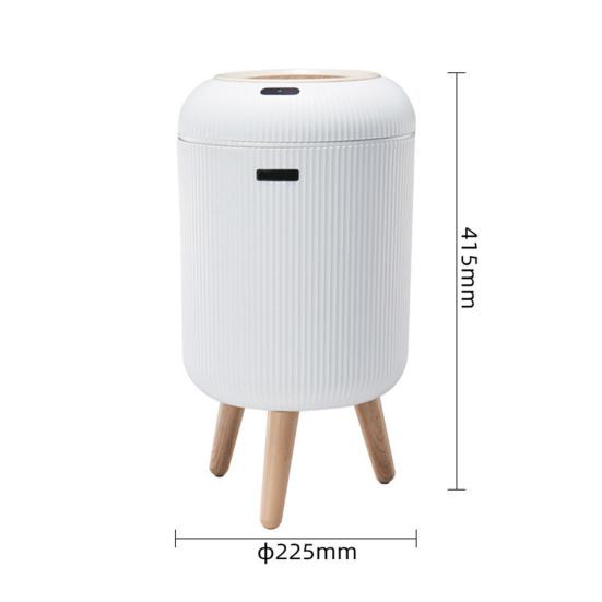 Garbage Can with Motion Sensor Lid Large Capacity Hands-Free Operation Bathroom Automatic Smart Trash Can Wastebasket