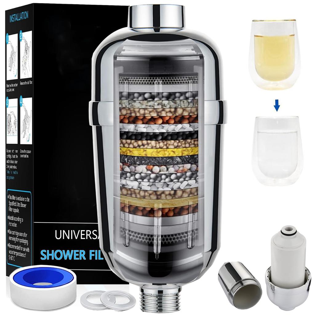 Shower chlorine water purification high water purification water water quality beautiful beautiful calcium bath water replacement international