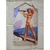 Pin-Up Girl Tin Plates, Garage Workshop Metal Decor 20x30cm