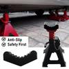 Universal Car Slotted Lift Jack Stand Rubber Pad Floor Adapter Frame Rail Pinch Lifting Repair Tools Safety Grip Pads 3Ton 6Ton