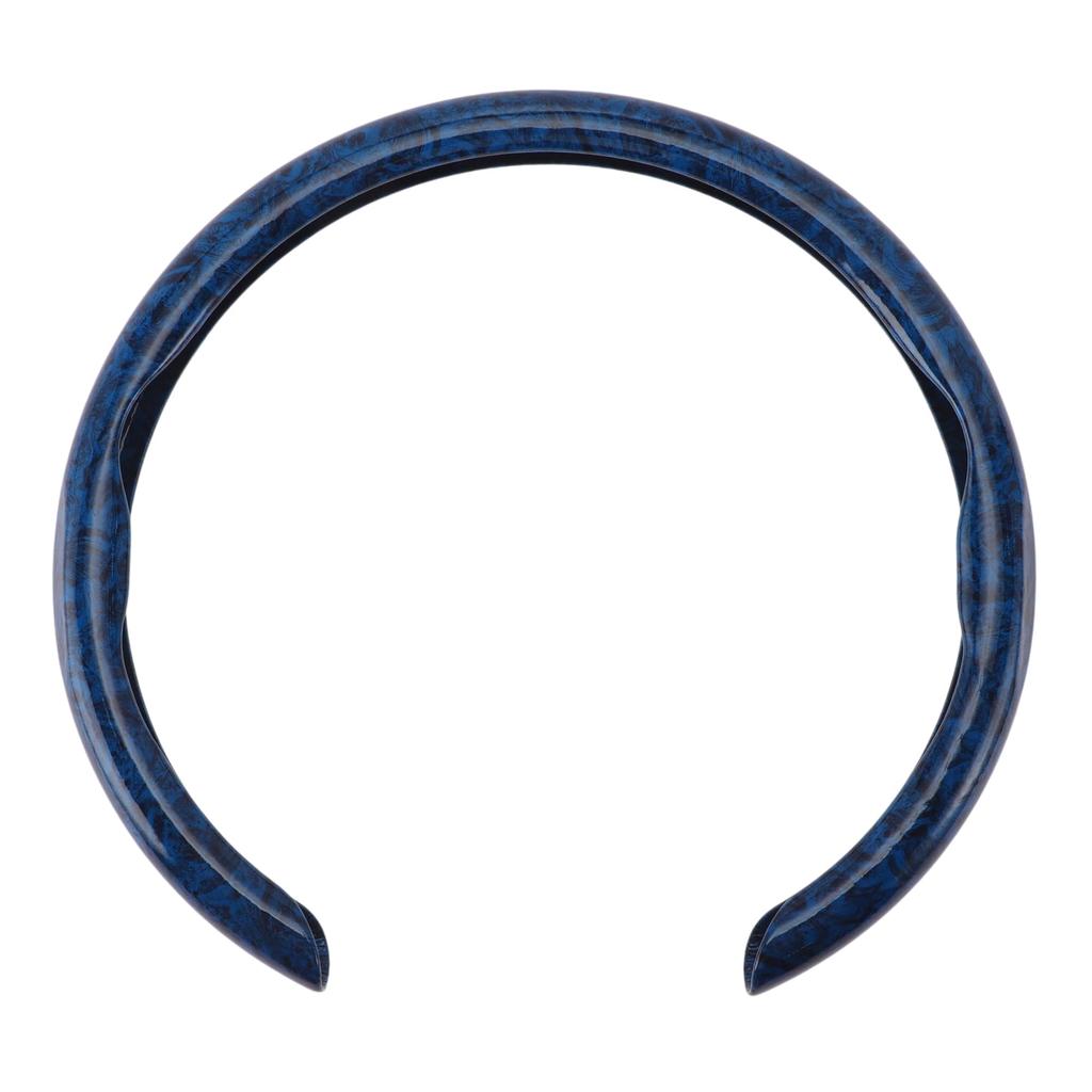 X AUTOHAUX Universal Car Steering Wheel PU Synthetic Easy Blue Peach 1 Piece Cover, Leather, Durable, Heat-Resistant, 38cm, Installation, Texture,