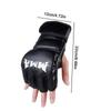 PU Half Finger Boxing Gloves PU Leather MMA Fighting Kick Boxing Gloves Karate Muay Thai Training Workout Gloves Training Gear