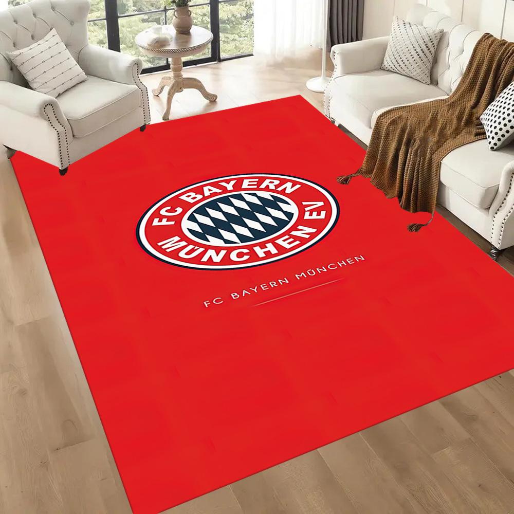 FC Bayern München Fußmatte Geeignet für Eingangsbereich Esszimmer Küche Spielzimmer Rutschfester Teppich Büros dekorieren Am besten für Weihnachten