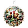 Dragonfly Wind Spinner Bird Kinetic Spinner Hanging Animated Wind Spinner with 3D Animation Effect for Outdoor Yard Garden Decoration