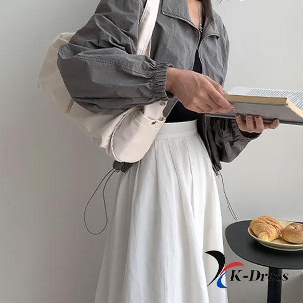 Drum Two-Pocket Nylon Tote Bag (4 Colors)