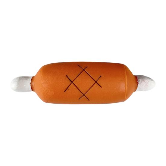 

Chicken Leg Dog Toy Squeaky Chicken Drumstick Dog Chew Toy Puppy Teething Toy for Dogs Teeth Cleaning Anxiety Relief помаранчевий