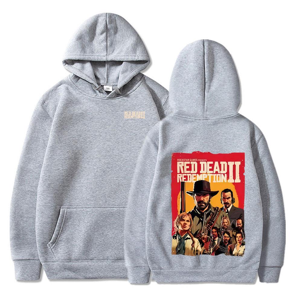 Red Dead Redemption 2 Graphic Hoodie Men Women Harajuku High Quality Fashion Couple Sweatshirt Casual Long Sleeve Oversized Wear
