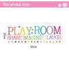 Play Room Colorful Lettering Wall Stickers, Inspirational Quote Decals for Kids Playroom, Nursery and Home Wall Decor