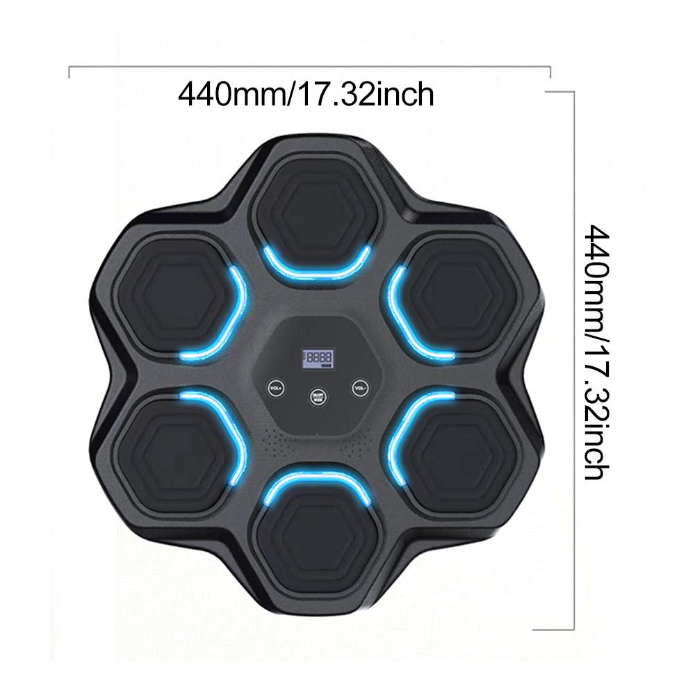 Music Boxing Machine with Gloves, Smart Musical Boxing Machine Wall Mounted Punching Trainer with 9