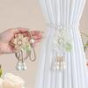 2pcs Elegant Curtain Tiebacks - Adjustable Window Drapes Holders with Floral-like Design, for Living Room, Bedroom, Wedding, Party Decor