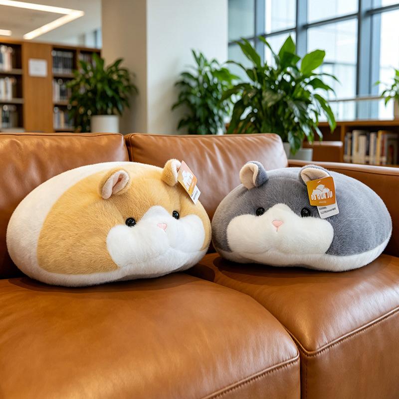 Soft Cute Mouse Cake Cushion Butt Cushion Plush Doll Hamster Dormitory Chair Cushion Artifact Back Pillow