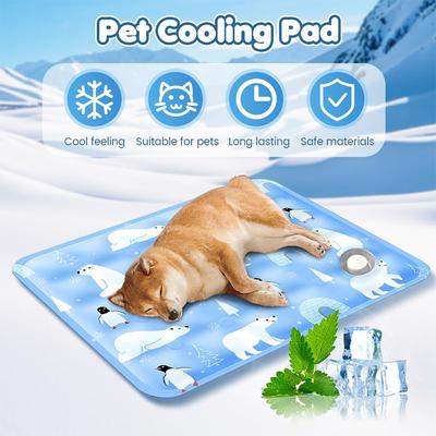 2025 New Cat Cooling Mat Washable Portable Pet Cool Pad Summer Ice Cool Comfort Water Sensor Mats Suitable For All Of Pet