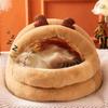 Christmas Cat Bed Washable Cold Weather Christmas Reindeer Shape Cat House For Small Medium Large Breeds Living Room Bedroom