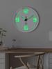 8-inch Night Light Wall Clock Battery Operated Glow in The Dark Clocks Silent Light Up Wall Clocks for Living Room Bedroom Decor
