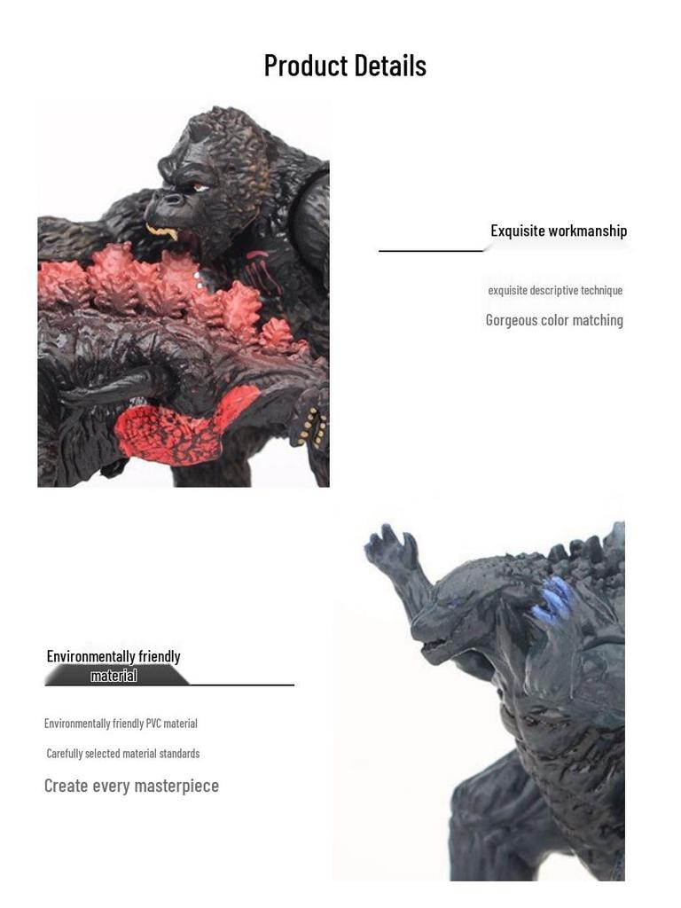 סט צעצועים מגה-גודזילה וגיודורה שש-וריאנטים של גודזילה