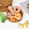 Handmade Wicker Storage Baskets Compact Bread Fruit Organizer for Everyday Use