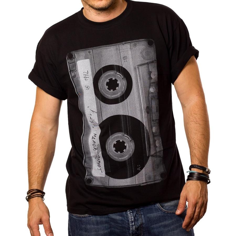 Мужская хип-хоп футболка MAKAYA Dj Mix Tape S