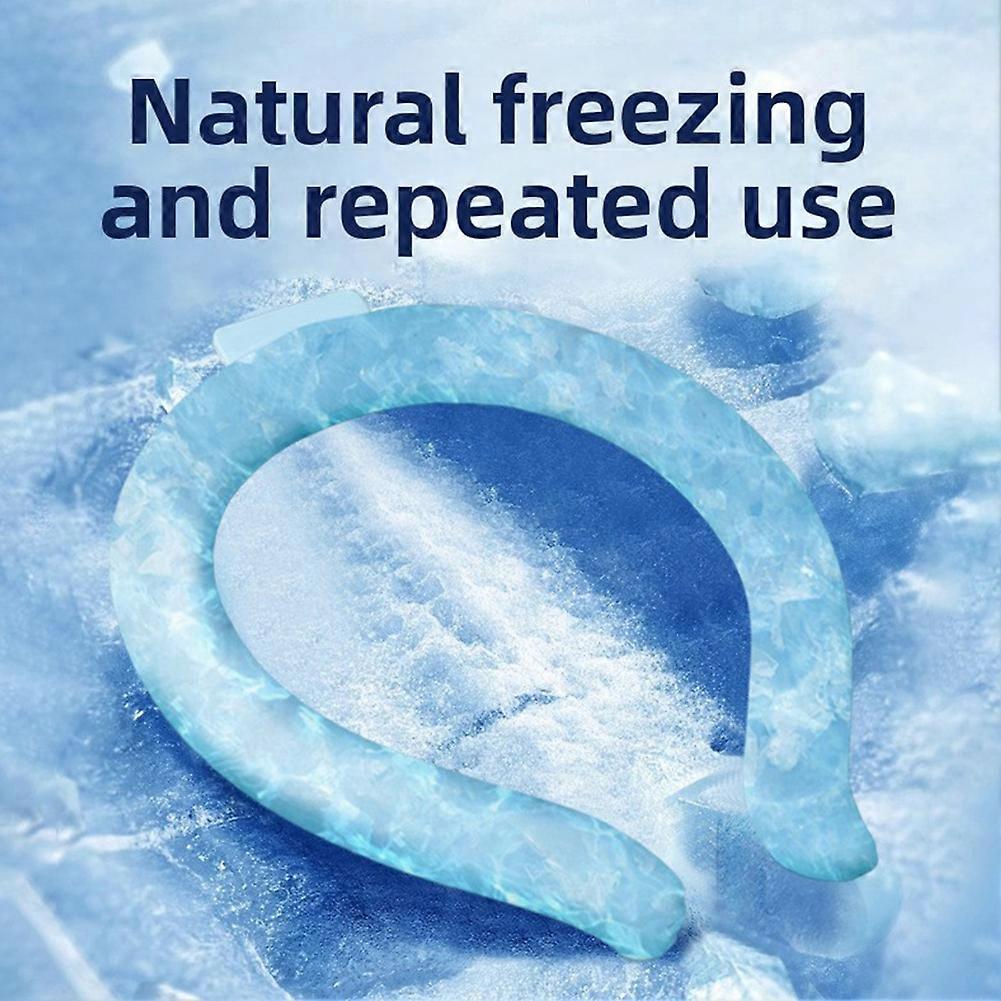 PCM Cooling Neck Ring Reusable Freeze Ice Neck Band Summer Heat Relief Hanging Neck Cooler for Outdoor Sports