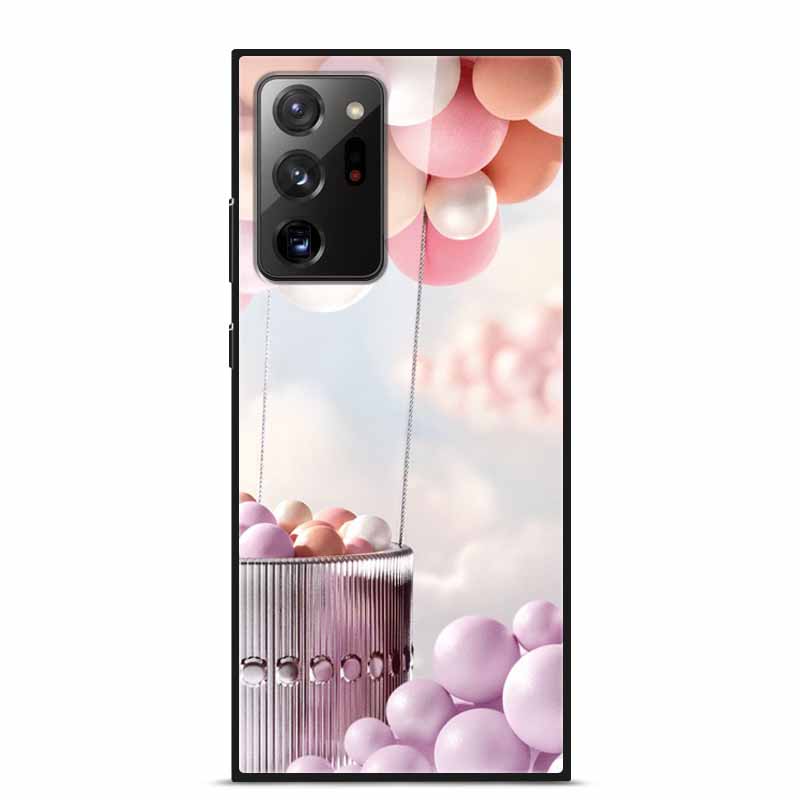 Glass Back Cover For Samsung Note 20 Ultra Case Tempered Glass Case For Samsung Galaxy S21 Ultra Case S 21 Note20 Ultra Funda